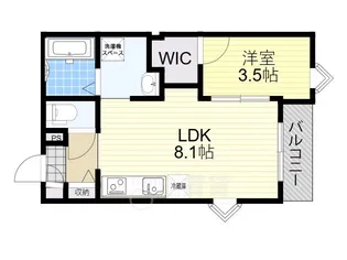 ココングランジュール豊中立花町【1階】の間取り