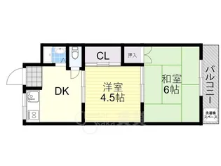 第1岡崎マンション【3階】の間取り