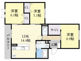 セレナ710【2階】の間取り