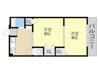 第1東唱ハイツ【4階】の間取り