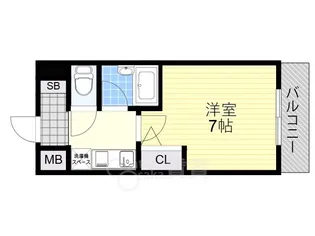 エスリード新大阪第7【9階】の間取り