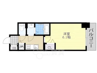 プレサンス新大阪ザ・シティ【4階】の間取り