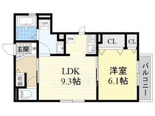 セジュール上穂積【1階】の間取り