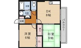 ビューテラス桜井【1階】の間取り