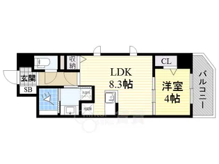 大阪府大阪市西淀川区柏里1丁目【マンション】の間取り