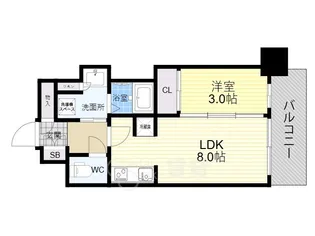 ライフフィールド弁天サラスベイ【2階】の間取り