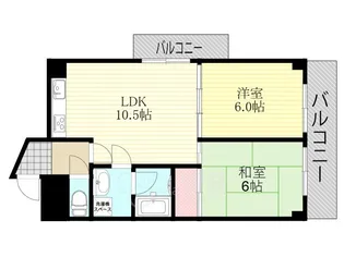 ヴィラエスポアール【2階】の間取り
