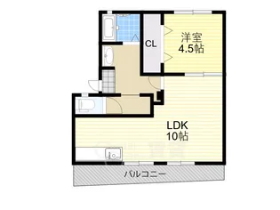 大阪府摂津市東正雀【アパート】の間取り