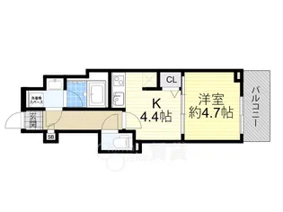 エレガントレジデンスyodogawa【3階】の間取り