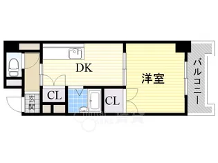 新大阪グランドハイツ北【6階】の間取り