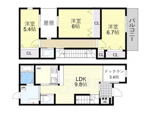 VISSO(ワンちゃんと私の家)【1階】の間取り