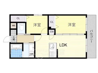 グランイニシオ都島【2階】の間取り
