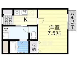 アンプルール茨木【2階】の間取り