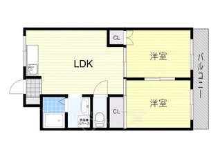 水尾ちとせハイツ【1階】の間取り