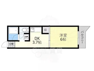 メゾン中井【5階】の間取り
