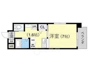 エナブル塚本【6階】の間取り