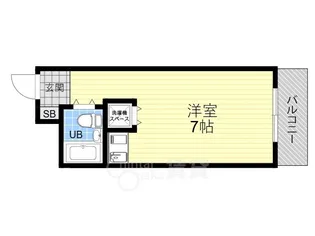 ローラン南森町【7階】の間取り