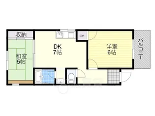 メゾンフジイ【1階】の間取り