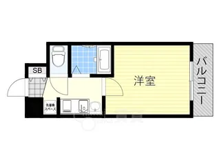 メビウス佃レジデンス【3階】の間取り