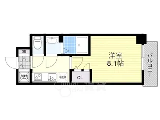 S-RESIDENCE大和田aline【9階】の間取り