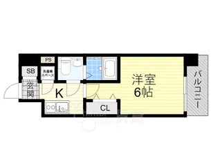 エスリード大阪シティグランツ【4階】の間取り