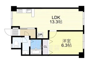 アカツキマンション【1階】の間取り