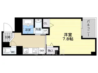 グリュックメゾン福島【4階】の間取り