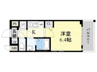 大阪府大阪市淀川区塚本2丁目【マンション】の間取り