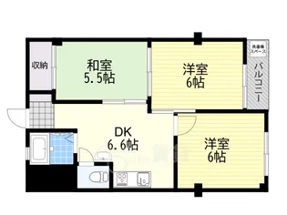 南千里コーポラス【5階】の間取り