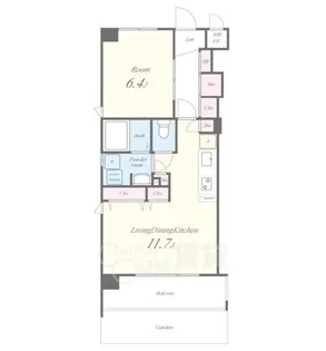 アンシャンテ総持寺【1階】の間取り