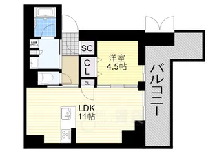 テラスレジデンス新大阪【8階】の間取り