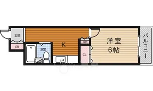 ヴィクトリアコート箕面【5階】の間取り