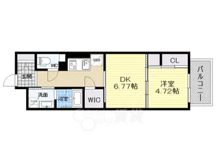 ネットフローラ立売堀【5階】の間取り