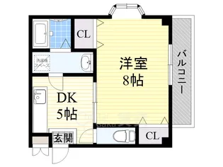 大阪府大阪市鶴見区今津中3丁目【マンション】の間取り