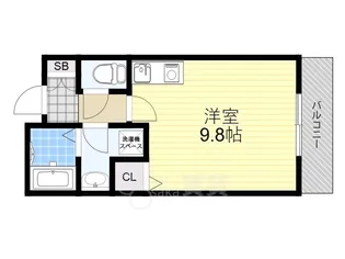 レジデンスKU【4階】の間取り