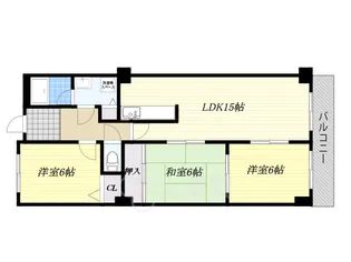 ラミュール北春日丘【1階】の間取り