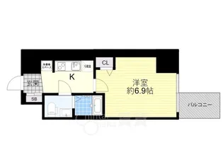 大阪府大阪市旭区森小路1丁目【マンション】の間取り