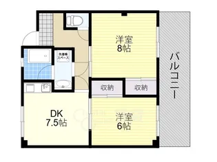 ヴィラオリエント【1階】の間取り