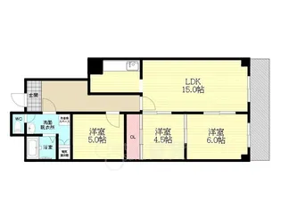 チサンマンション新大阪10番館【7階】の間取り