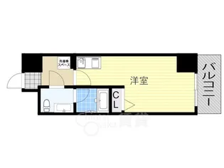 ヴァンスタージュ姫里【8階】の間取り