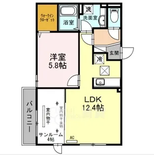 D House north【1階】の間取り