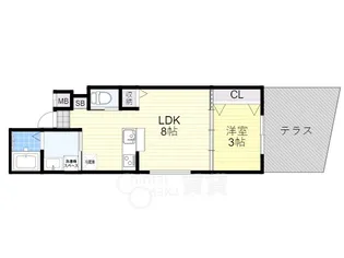 リアコート豊中2NORTH【2階】の間取り