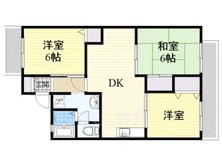 コートベルデュールA棟【2階】の間取り