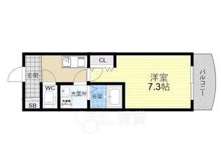 MESSAGE九条【6階】の間取り