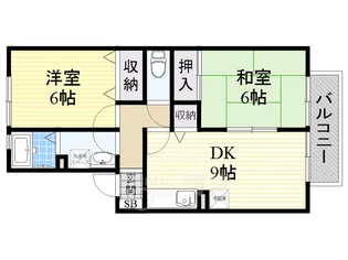 大阪府摂津市正雀2丁目【アパート】の間取り