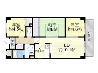南山寿ガーデン【4階】の間取り