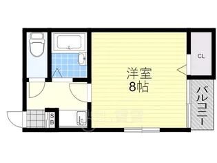 クレセント塚本【2階】の間取り