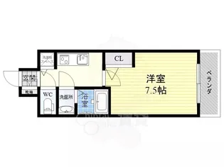 S-RESIDENCE江坂Eminence【8階】の間取り