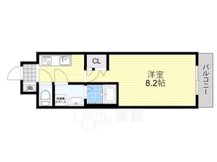 ララプレイス大阪ウエストゲート【2階】の間取り