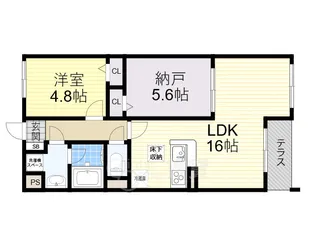 SOUTH COAT【3階】の間取り
